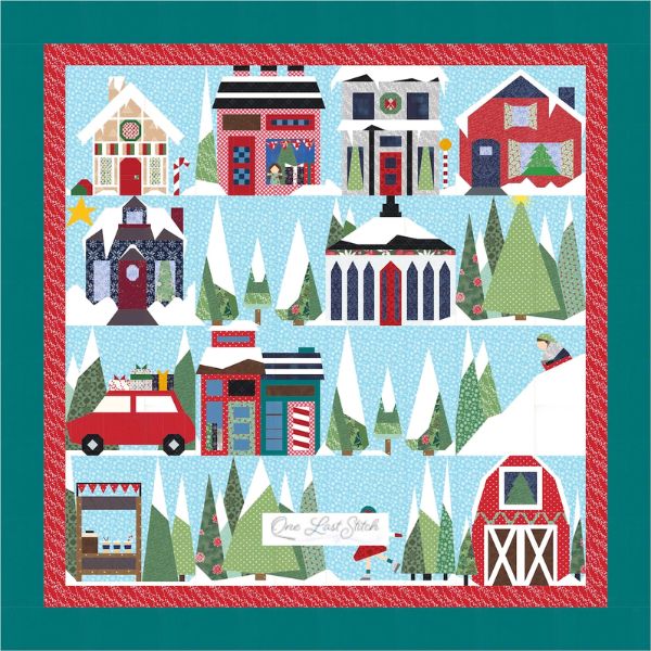 Christmas Village FPP Quilt Pattern - etsy