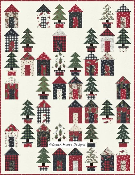 Christmas Village Lap Quilt Pattern - etsy
