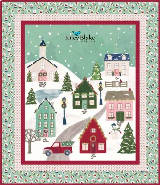 Christmas Village Panel - free quilt pattern