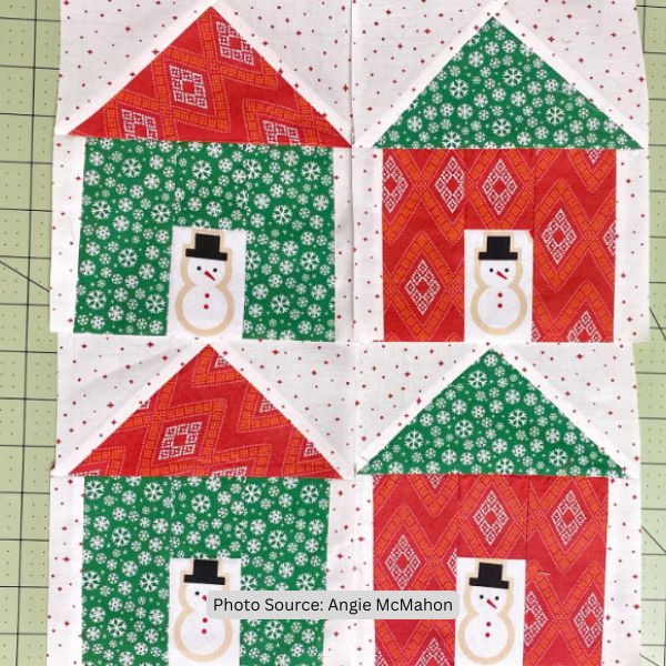 Christmas Village Quilt Idea from Angie McMahon