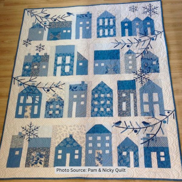 Christmas Village Quilt Idea from Pam & Nicky Quilt