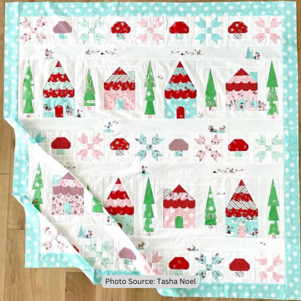 Christmas Village Quilt Idea from Tasha Noel