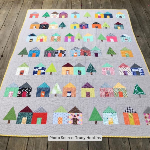 Christmas Village Quilt Idea from Trudy Hopkins