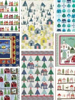 Christmas Village Quilt Patterns Roundup Featured Cover