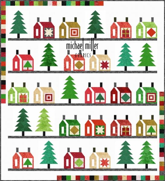 Christmas Village - free quilt pattern