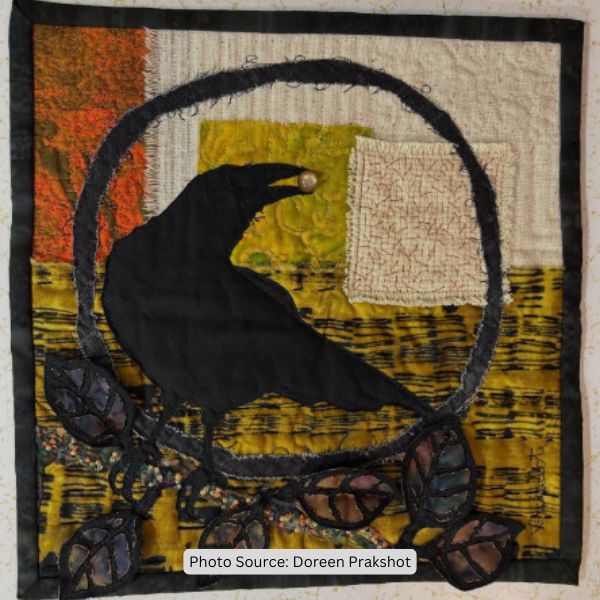 Crow Quilt Idea from Doreen Prakshot