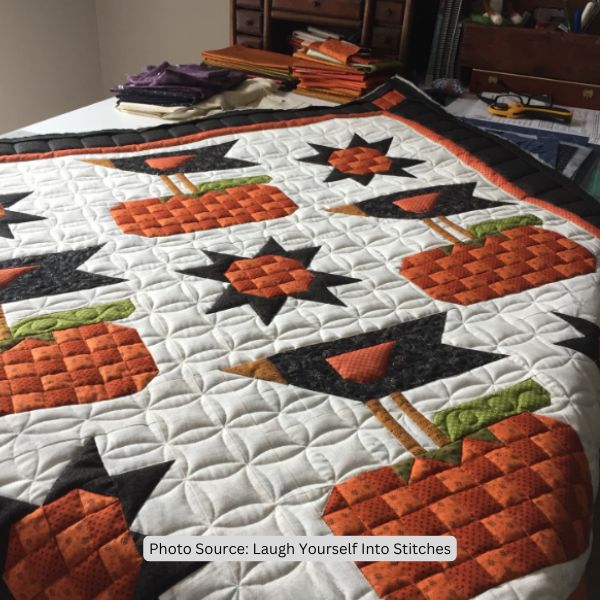 Crow Quilt Idea from Laugh Yourself Into Stitches