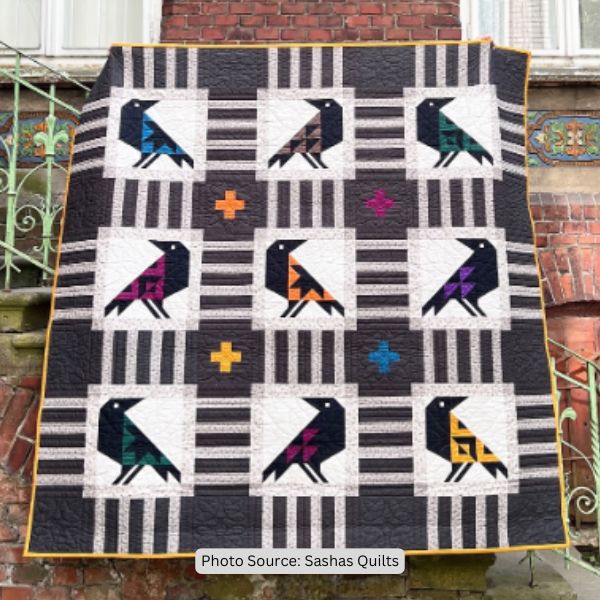 Crow Quilt Idea from Sashas Quilts