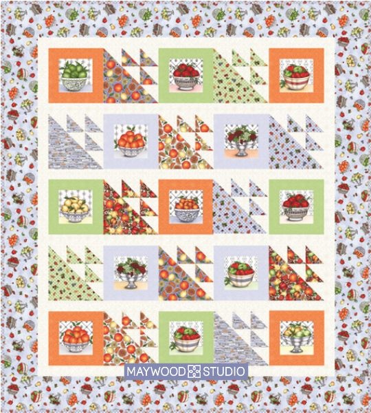 Fancy Fruit - free quilt pattern
