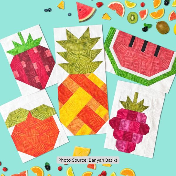 Fruit Quilt Idea from Banyan Batiks
