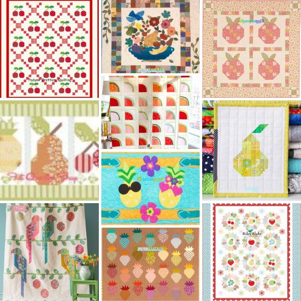 Fruit Quilt Patterns Roundup Featured Cover