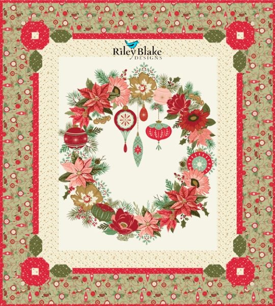 Glisten Wreath - free quilt pattern