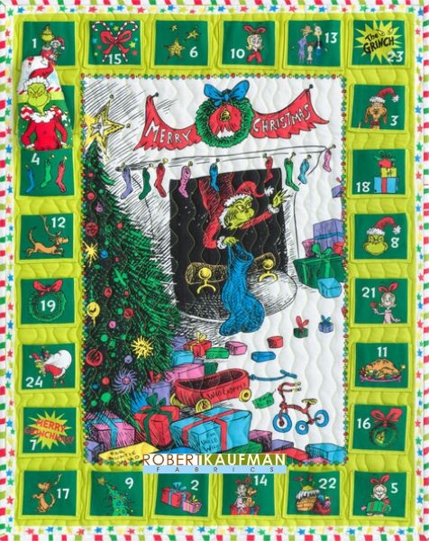 Grinchmas Advent Calendar - free quilt pattern