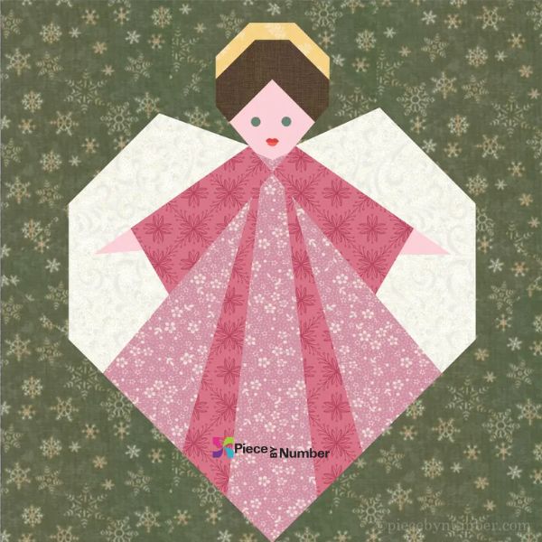 Guardian Angel Paper Pieced Quilt Block Pattern - etsy