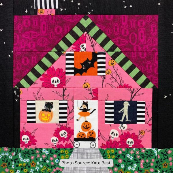 Haunted House Quilt Idea from Kate Basti