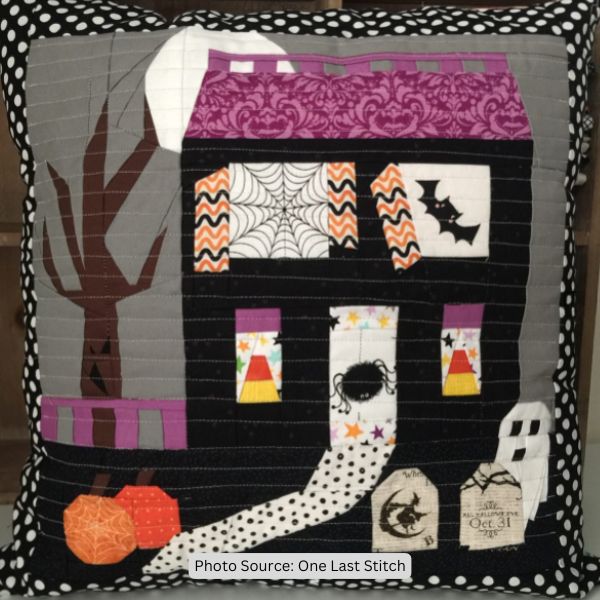 Haunted House Quilt Idea from One Last Stitch