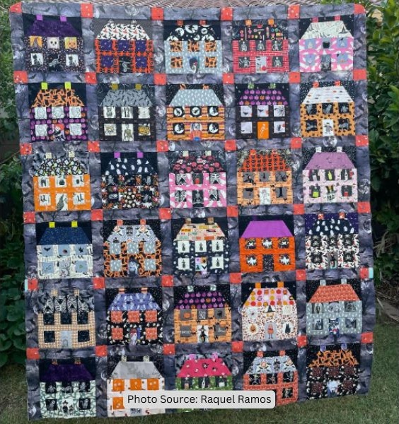 Haunted House Quilt Idea from Raquel Ramos