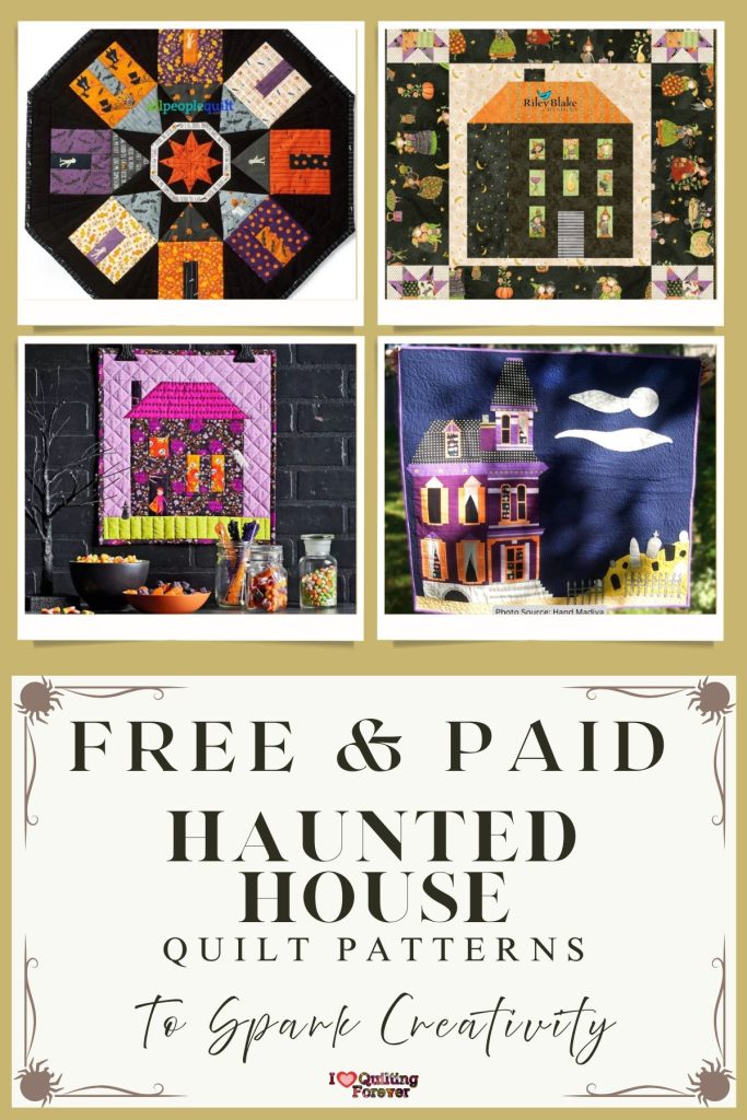 Haunted House Quilt Patterns Roundup 3 ILQF Pinterest