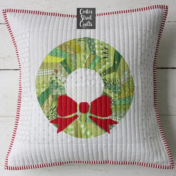 Herringbone Wreath Quilt Block Pattern - etsy