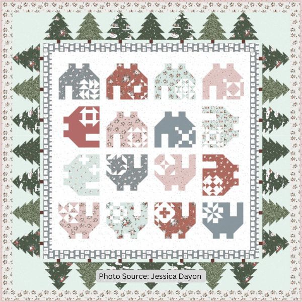 Little Christmas Village Quilt Pattern - etsy