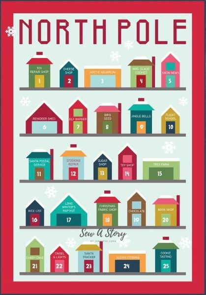 North Pole Village Quilt Pattern - etsy