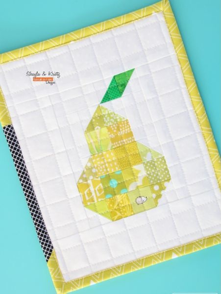 Patchwork Pear - free quilt pattern