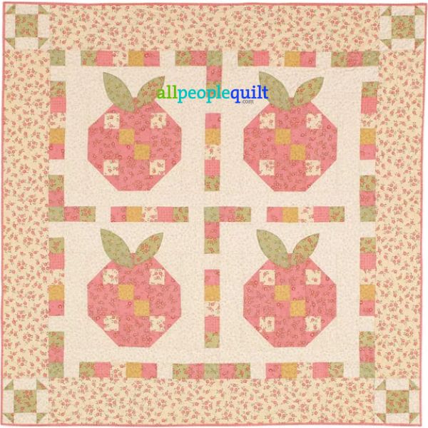 Peaches and Cream - free quilt pattern