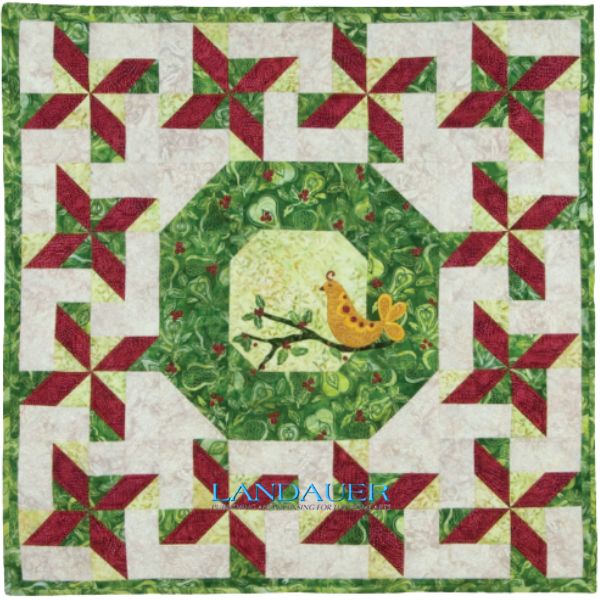 Pear Christmas - free quilt pattern