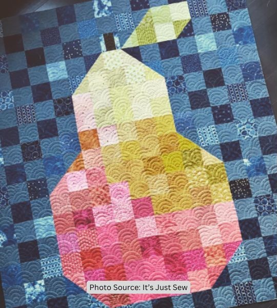 Pear Quilt Idea from It’s Just Sew