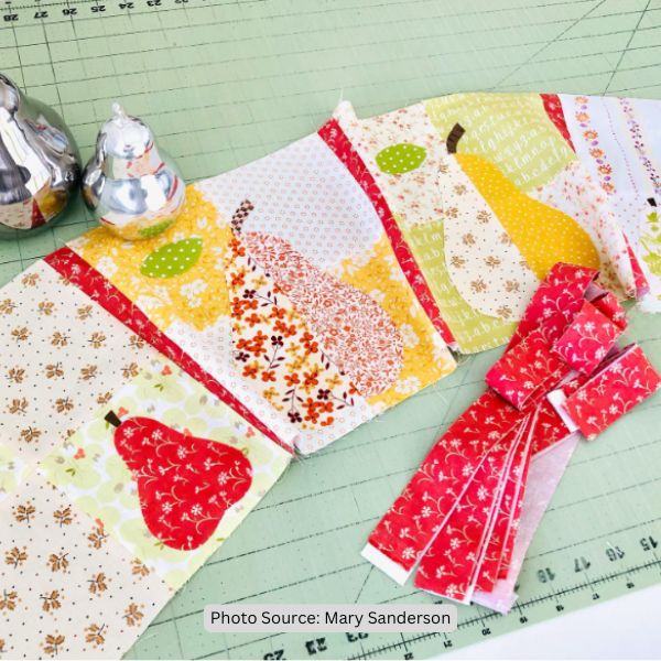 Pear Quilt Idea from Mary Sanderson