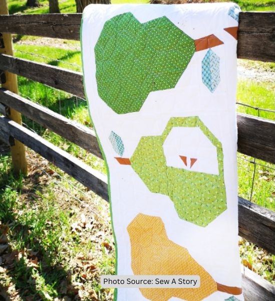 Pear Quilt Idea from Sew A Story2