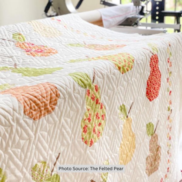 Pear Quilt Idea from The Felted Pear
