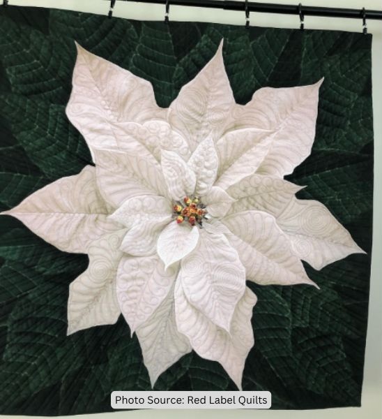Poinsettia Quilt Idea from Red Label Quilts