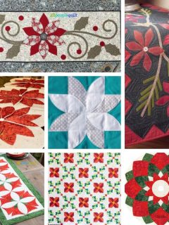 Poinsettia Quilt Patterns Roundup Featured Cover