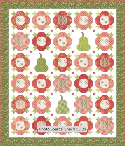 Posies & Pears Quilt Pattern - etsy