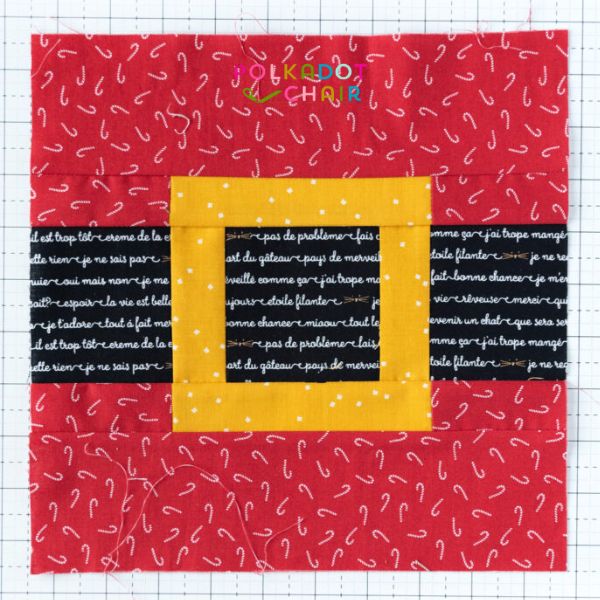 Santa Belt Quilt Block - free quilt pattern
