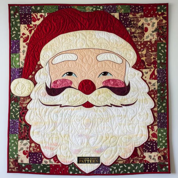 Santa Claus Patchwork Pattern - etsy