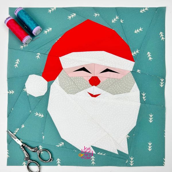 Santa Claus Quilt Block Pattern - etsy