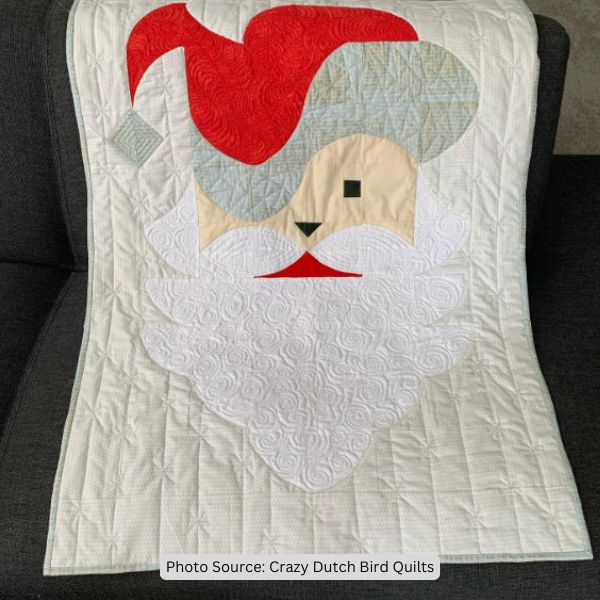Santa Claus Quilt Idea from Crazy Dutch Bird Quilts