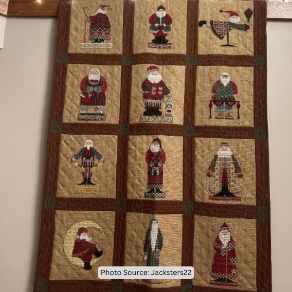 Santa Claus Quilt Idea from Jacksters22