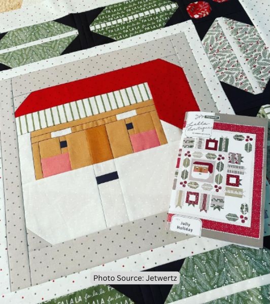 Santa Claus Quilt Idea from Jetwertz