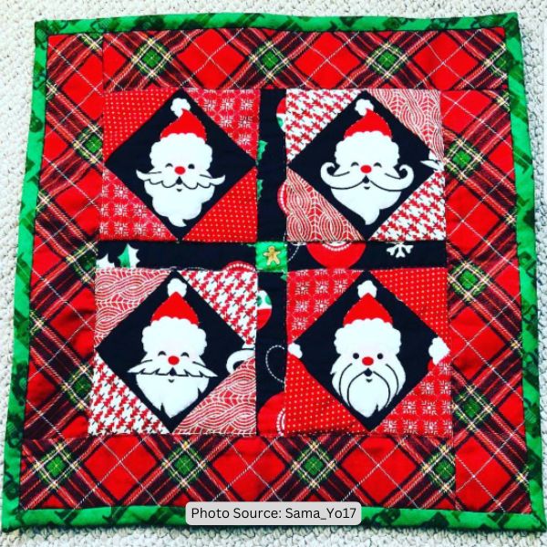 Santa Claus Quilt Idea from Sama_Yo17