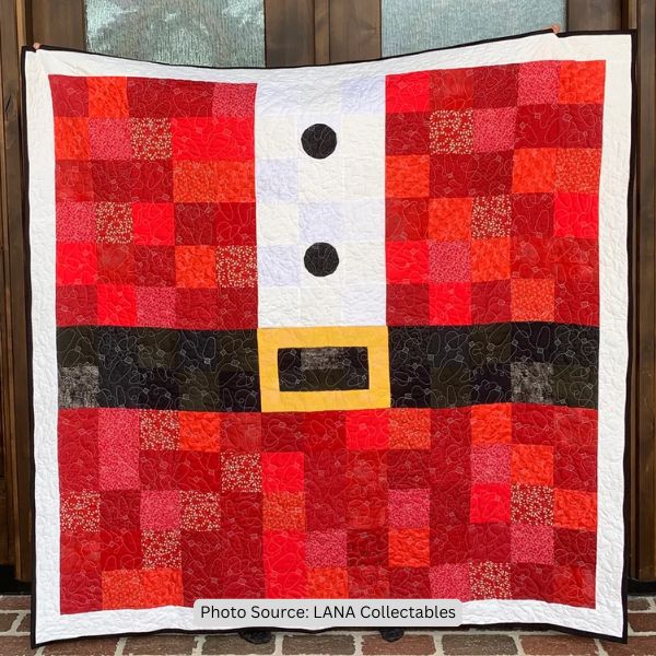 Santa's Coat with Buttons Quilt Pattern - etsy