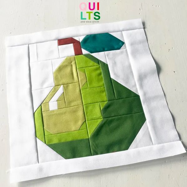 Shiny Pear Quilt Block Pattern - etsy