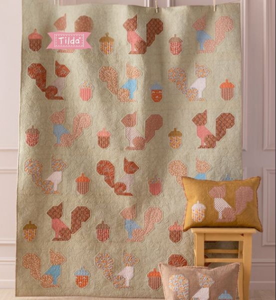 Squirrel - free quilt pattern