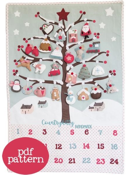 Winter Wonderland Advent Calendar Quilt Pattern - etsy