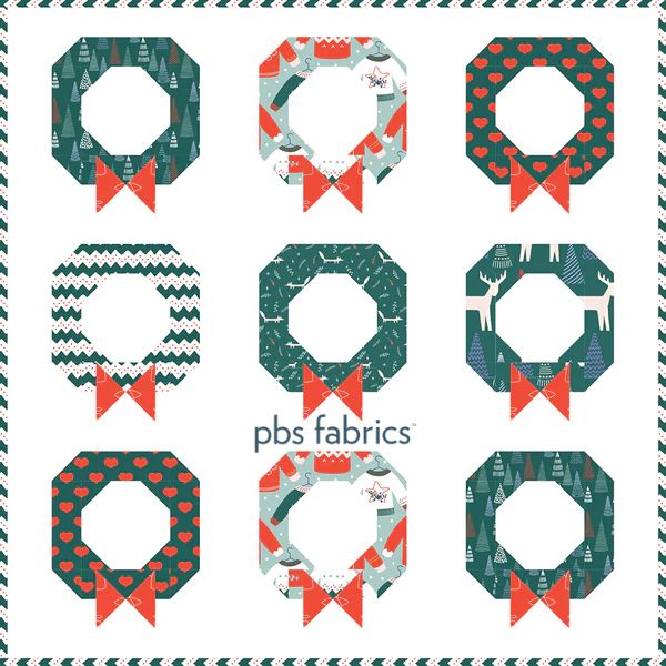 Wreaths on the Wall - free quilt pattern