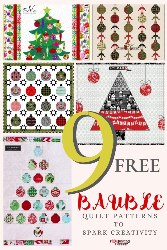 Bauble Quilt Patterns Roundup 1 ILQF Pinterest