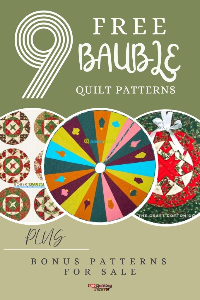 Bauble Quilt Patterns Roundup 2 ILQF Pinterest