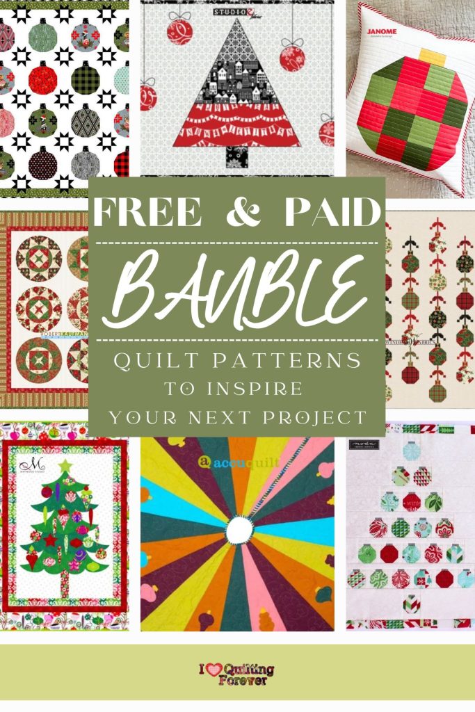 Bauble Quilt Patterns Roundup 3 ILQF Pinterest